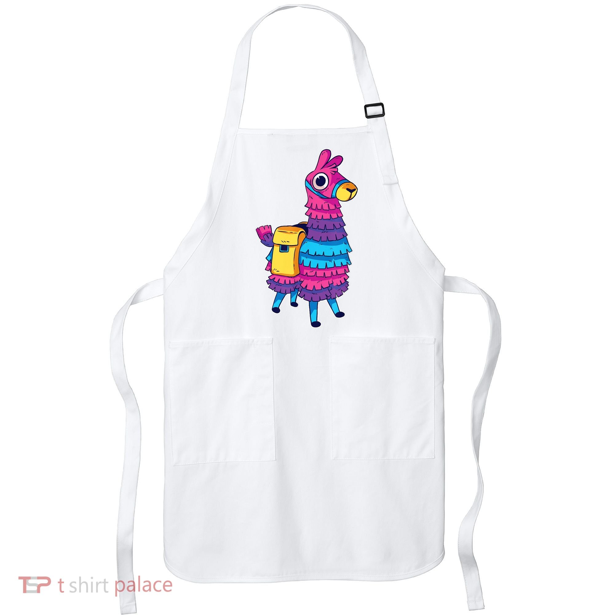 Funny Loot Llama Pinata With Yellow Saddlebag Apron