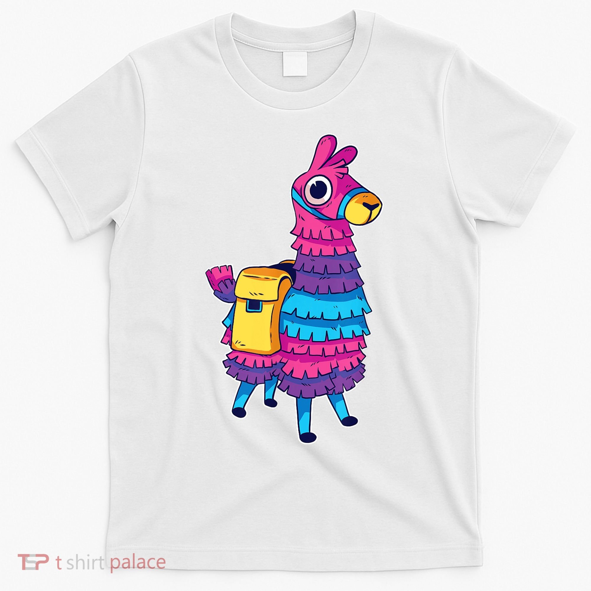 Funny Loot Llama Pinata With Yellow Saddlebag T-Shirt