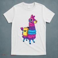 Funny Loot Llama Pinata With Yellow Saddlebag T-Shirt thumb 5