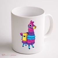 Funny Loot Llama Pinata With Yellow Saddlebag Coffee Mug thumb 1