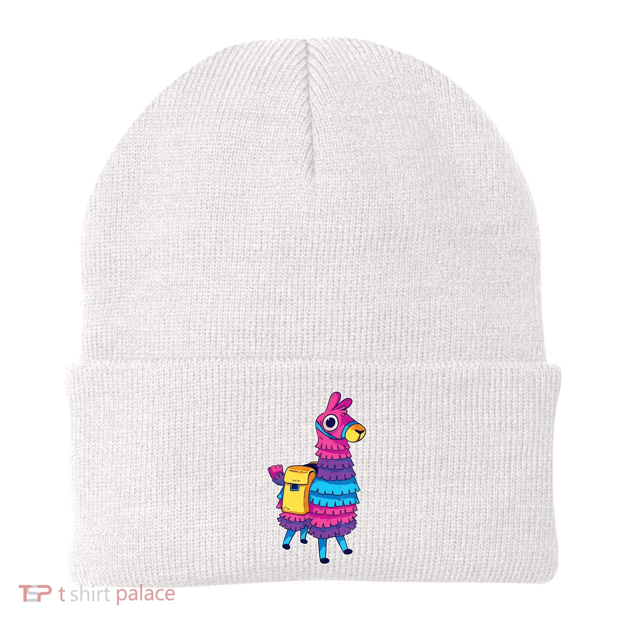 Funny Loot Llama Pinata With Yellow Saddlebag Beanie