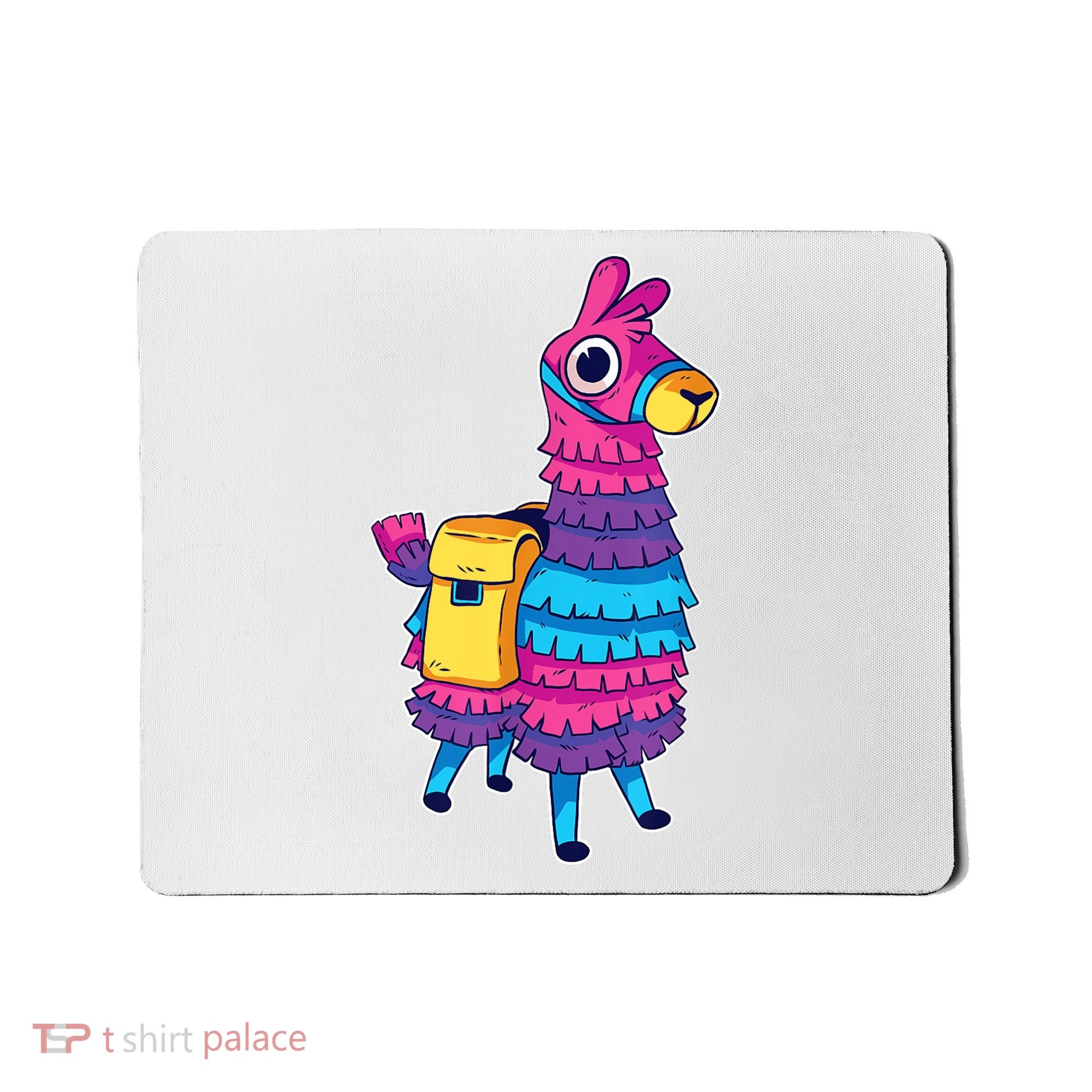 Funny Loot Llama Pinata With Yellow Saddlebag Mousepad