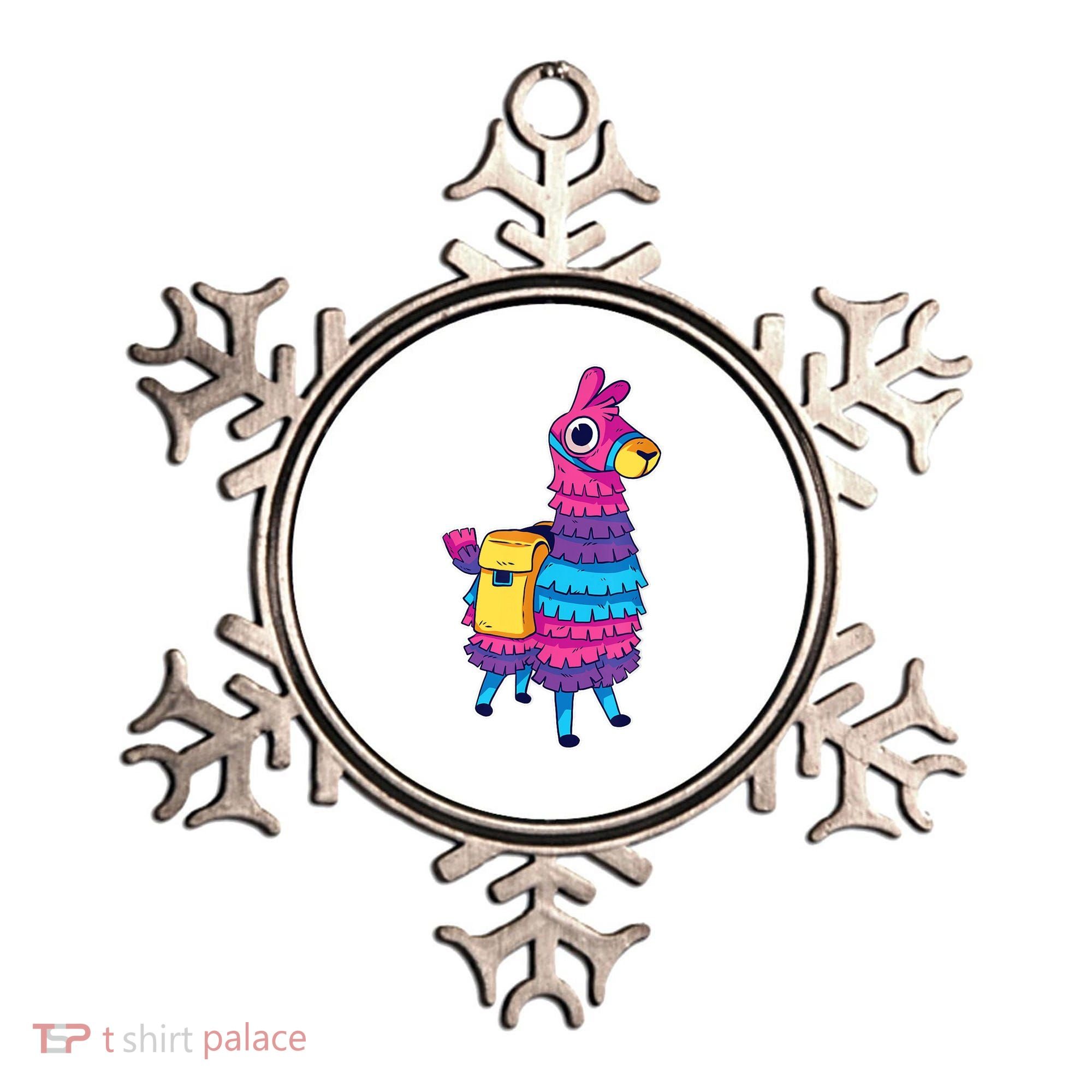 Funny Loot Llama Pinata With Yellow Saddlebag Ornament