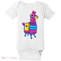 Funny Loot Llama Pinata With Yellow Saddlebag Baby Bodysuit thumb 0