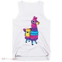 Funny Loot Llama Pinata With Yellow Saddlebag Tank Top thumb 0