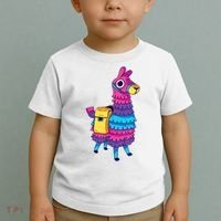 Funny Loot Llama Pinata With Yellow Saddlebag Toddler T-Shirt thumb 2