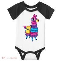 Funny Loot Llama Pinata With Yellow Saddlebag Infant Baby Jersey Bodysuit thumb 0