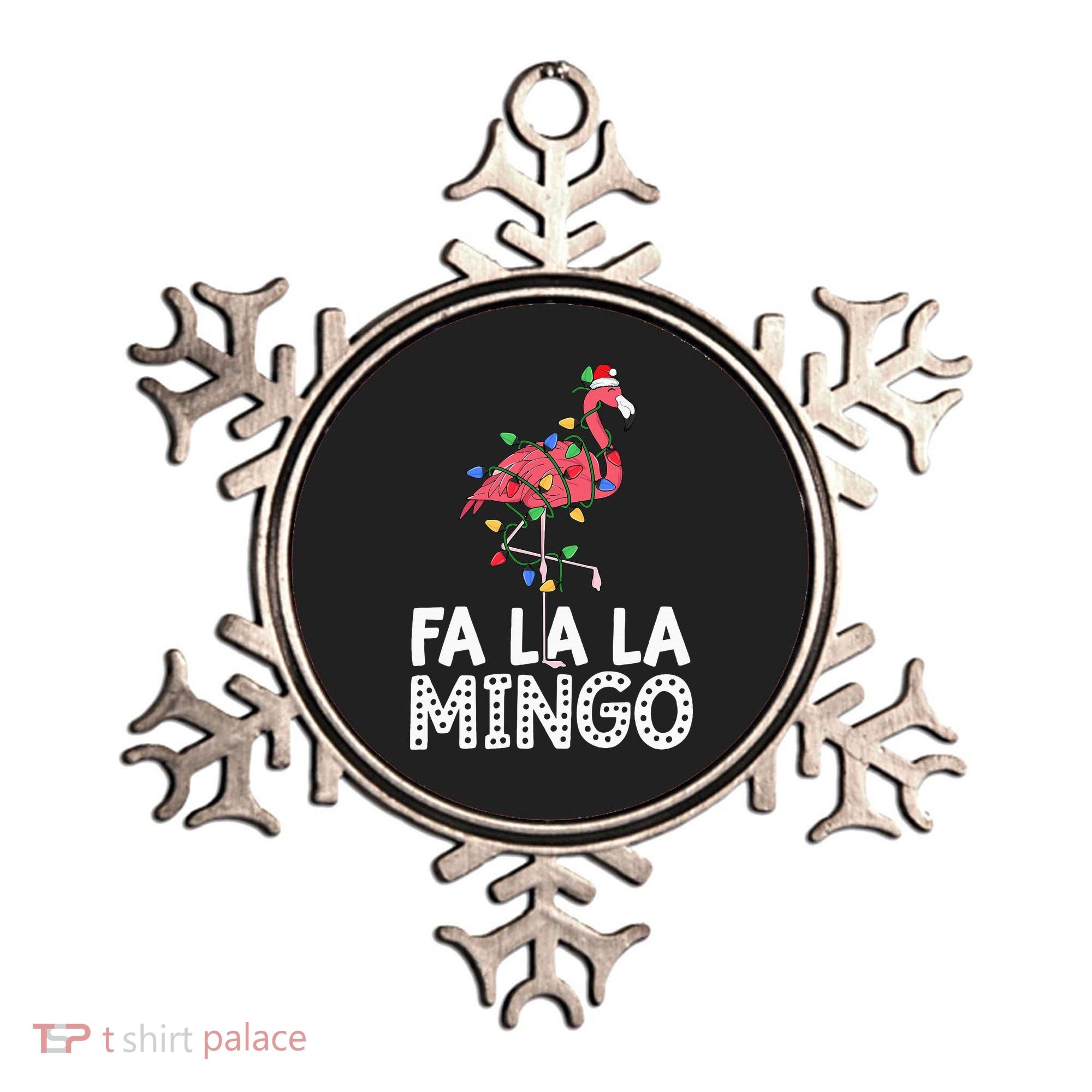 Fa La La Mingo Flamingo Christmas Tree Lights Tropical Xmas Ornament