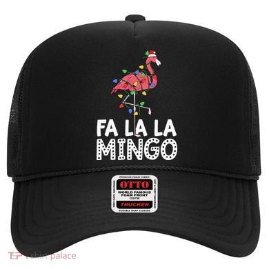 Fa La La Mingo Flamingo Christmas Tree Lights Tropical Xmas Hat