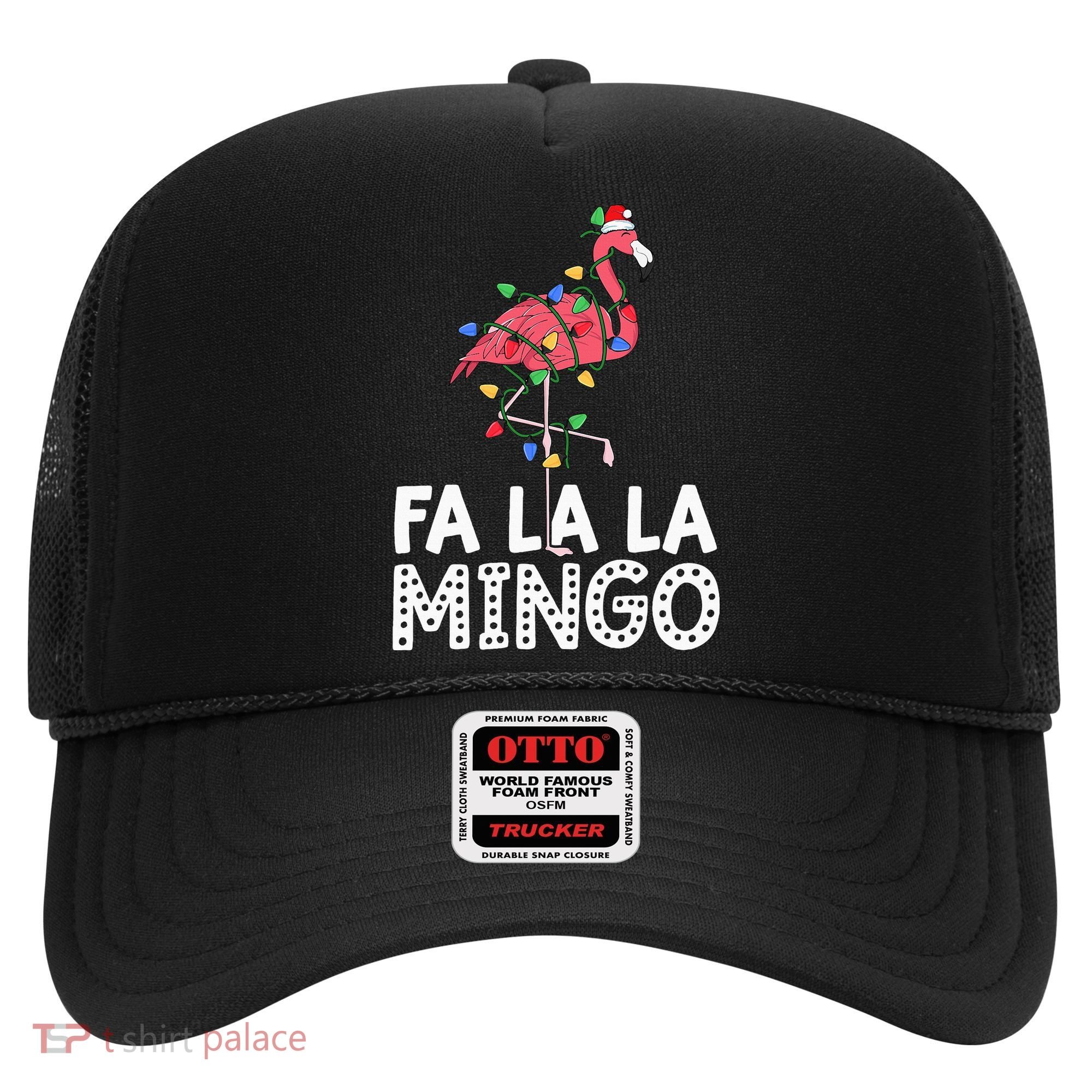 Fa La La Mingo Flamingo Christmas Tree Lights Tropical Xmas Hat