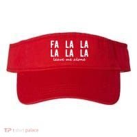 Fa La La La La Leave Me Alone Funny Christmas Visor thumb 0