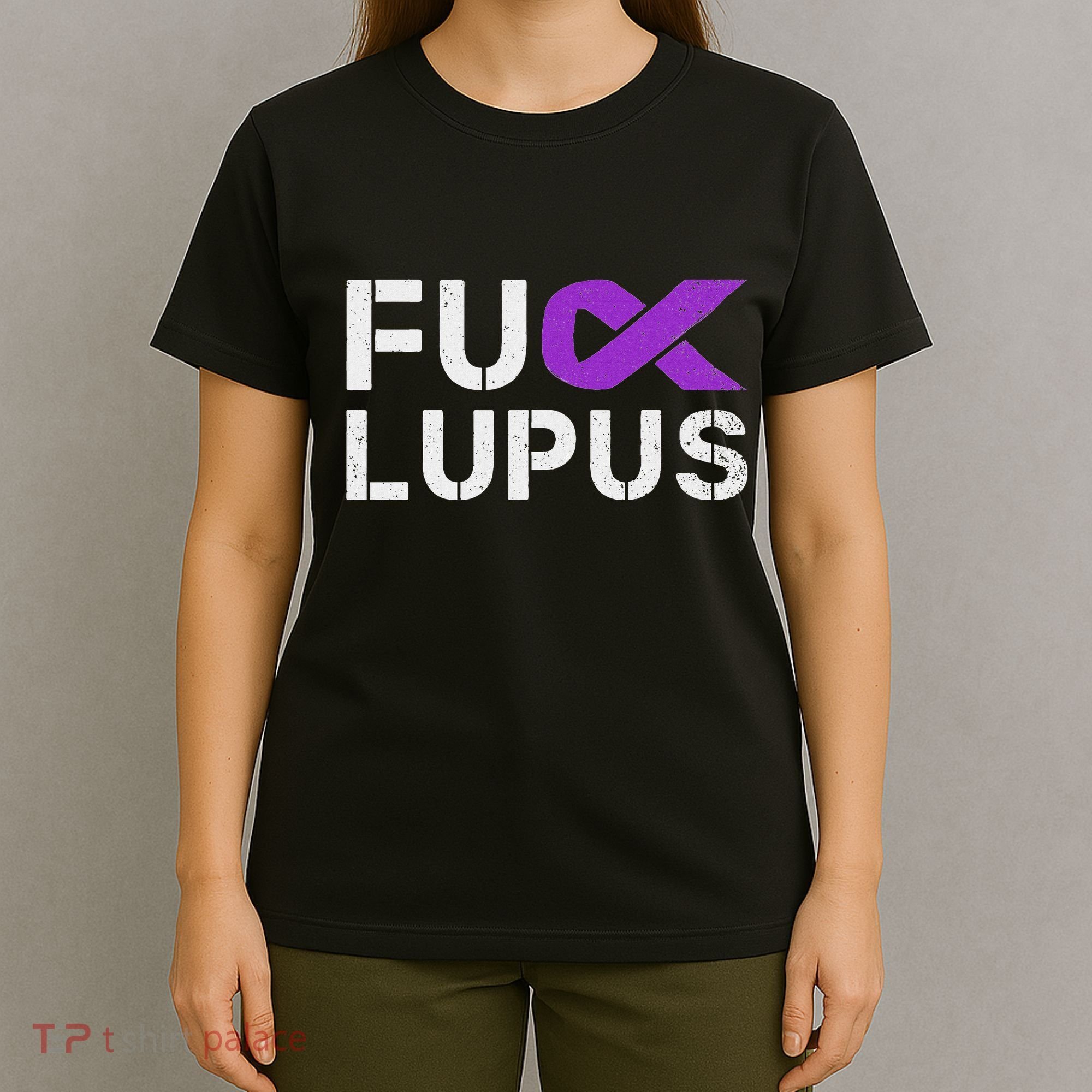 Fuck Lupus Lupus Awareness Month Purple Ribbon T-Shirt