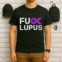 Fuck Lupus Lupus Awareness Month Purple Ribbon T-Shirt thumb 6