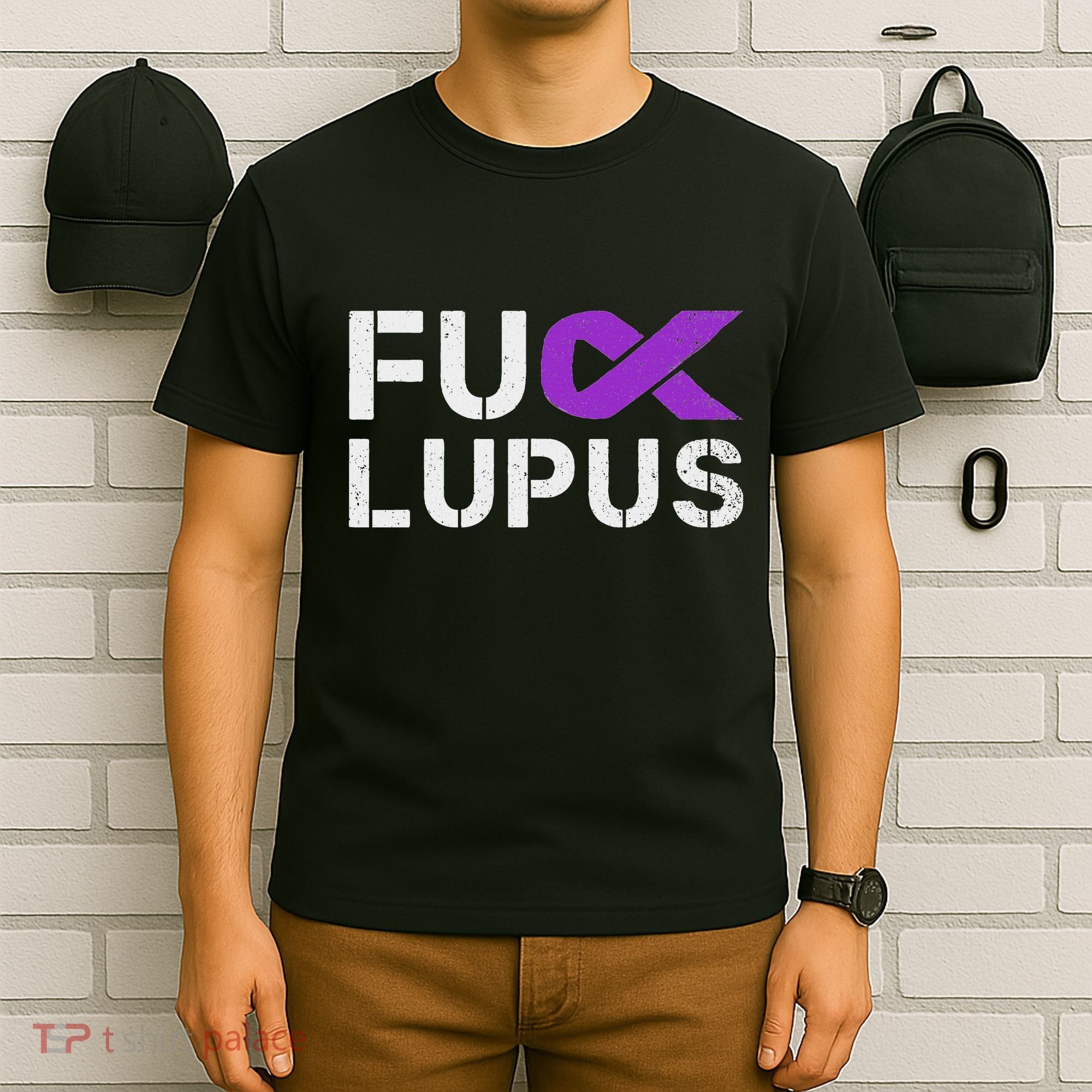 Fuck Lupus Lupus Awareness Month Purple Ribbon T-Shirt