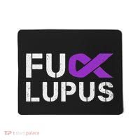 Fuck Lupus Lupus Awareness Month Purple Ribbon Mousepad thumb 0