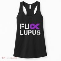 Fuck Lupus Lupus Awareness Month Purple Ribbon Women's Tank Top thumb 0