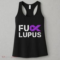 Fuck Lupus Lupus Awareness Month Purple Ribbon Women's Tank Top thumb 3