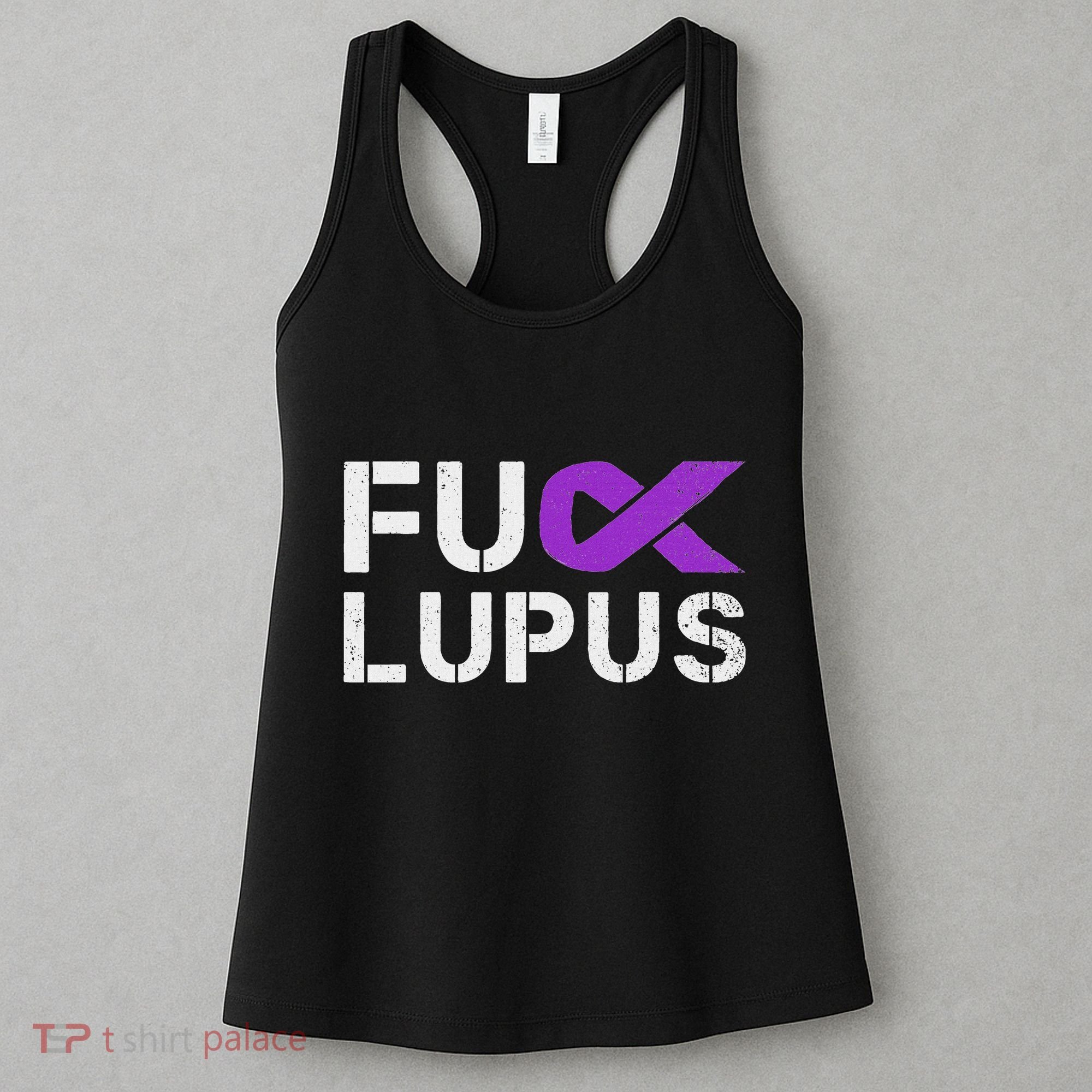 Fuck Lupus Lupus Awareness Month Purple Ribbon Women's Tank Top