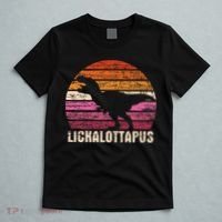Funny Lesbian Lickalottapus Dinosaurs LGBTQ Pride Flag Retro T-Shirt thumb 5