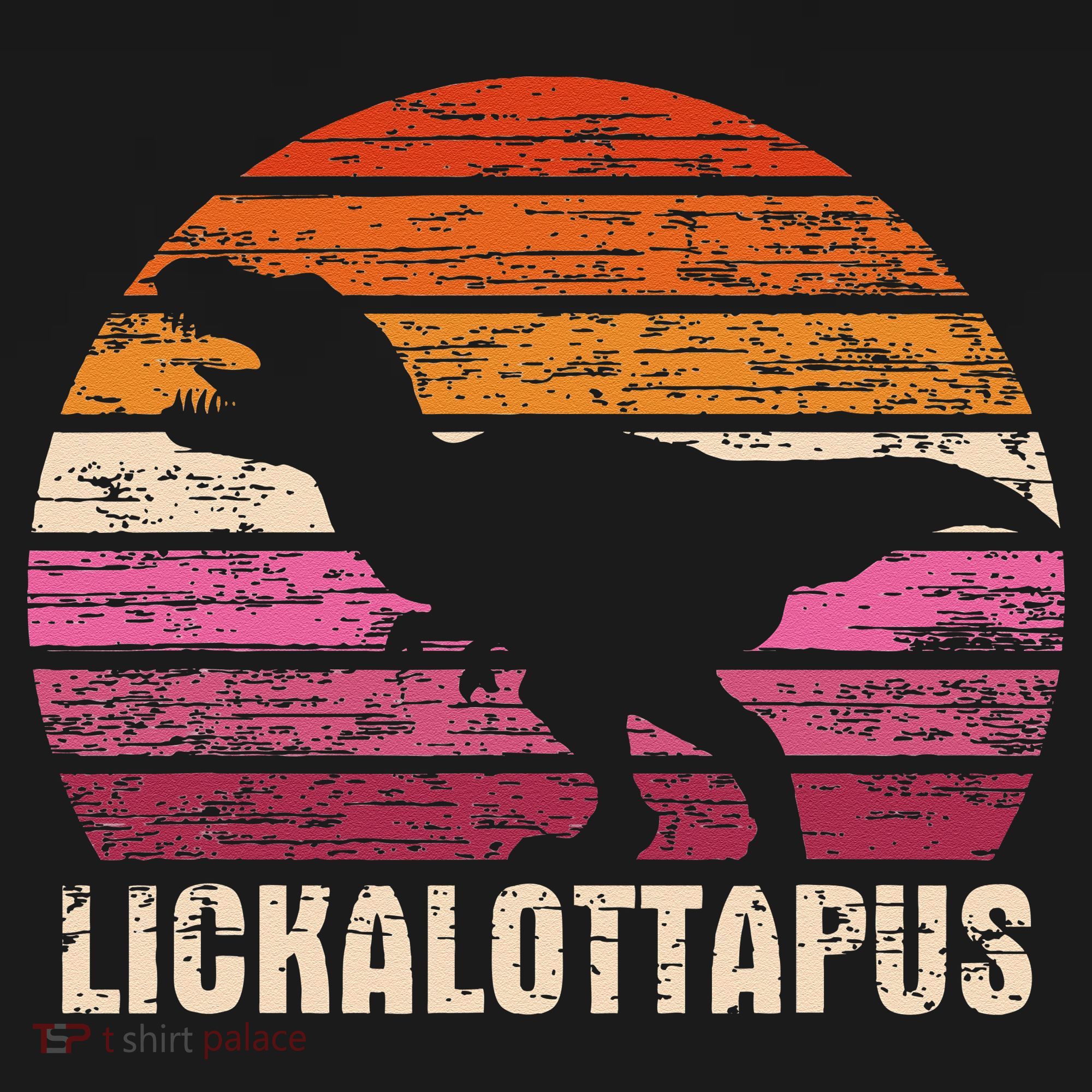 Funny Lesbian Lickalottapus Dinosaurs LGBTQ Pride Flag Retro Women's Tank Top