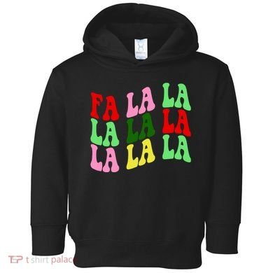 Fa La La Groovy Christmas Toddler Hoodie