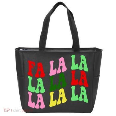 Fa La La Groovy Christmas Tote Bag