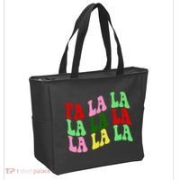 Fa La La Groovy Christmas Tote Bag thumb 2