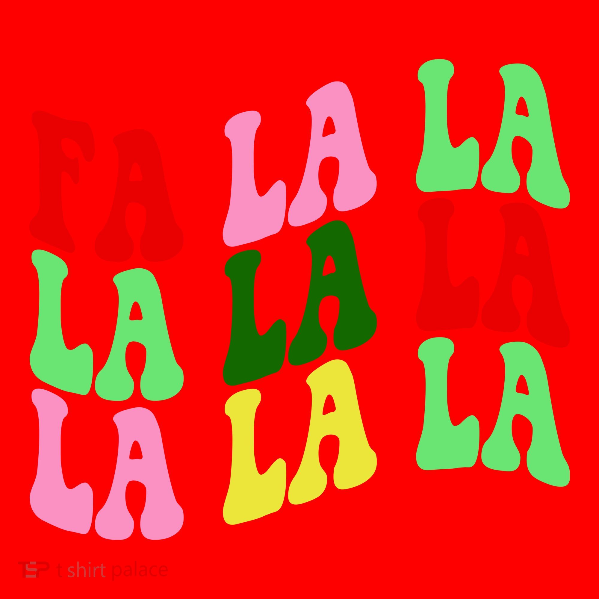 Fa La La Groovy Christmas Santa Hat