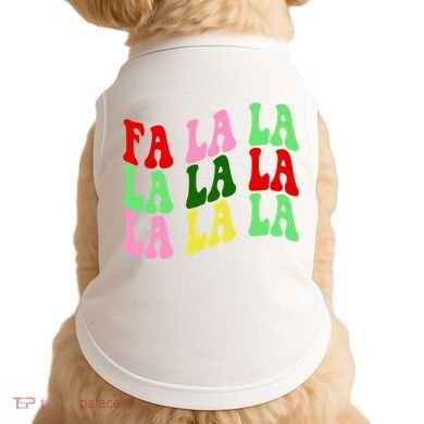 Fa La La Groovy Christmas Doggie Tank