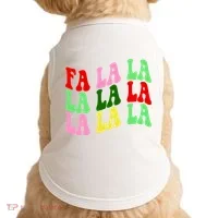 Fa La La Groovy Christmas Doggie Tank thumb 0
