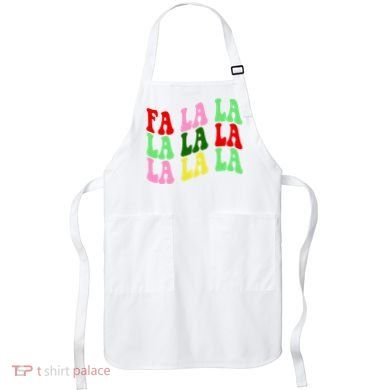 Fa La La Groovy Christmas Apron