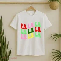 Fa La La Groovy Christmas T-Shirt thumb 2