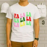 Fa La La Groovy Christmas T-Shirt thumb 6