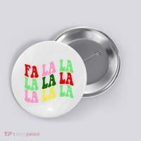 Fa La La Groovy Christmas Button thumb 0