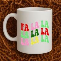 Fa La La Groovy Christmas Coffee Mug thumb 2