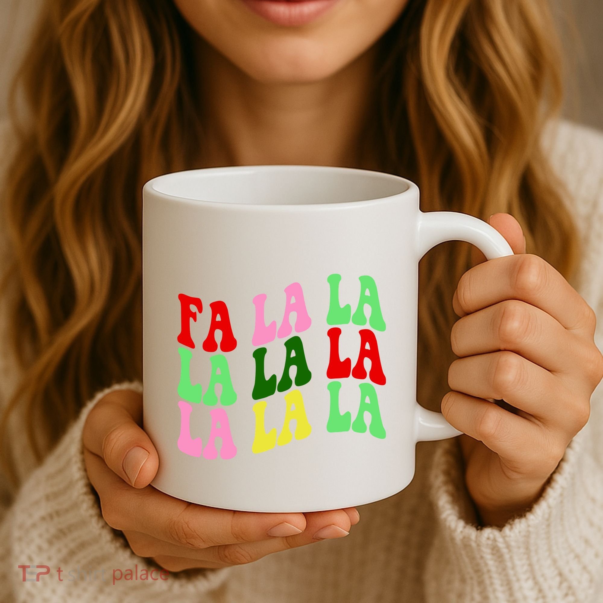 Fa La La Groovy Christmas Coffee Mug
