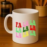 Fa La La Groovy Christmas Coffee Mug thumb 4