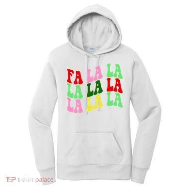 Fa La La Groovy Christmas Women's Hoodie