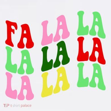 Fa La La Groovy Christmas Tall Long Sleeve Shirt