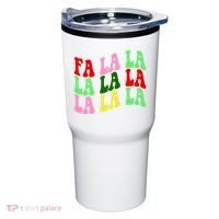 Fa La La Groovy Christmas Tumbler thumb 0