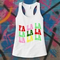 Fa La La Groovy Christmas Women's Tank Top thumb 3
