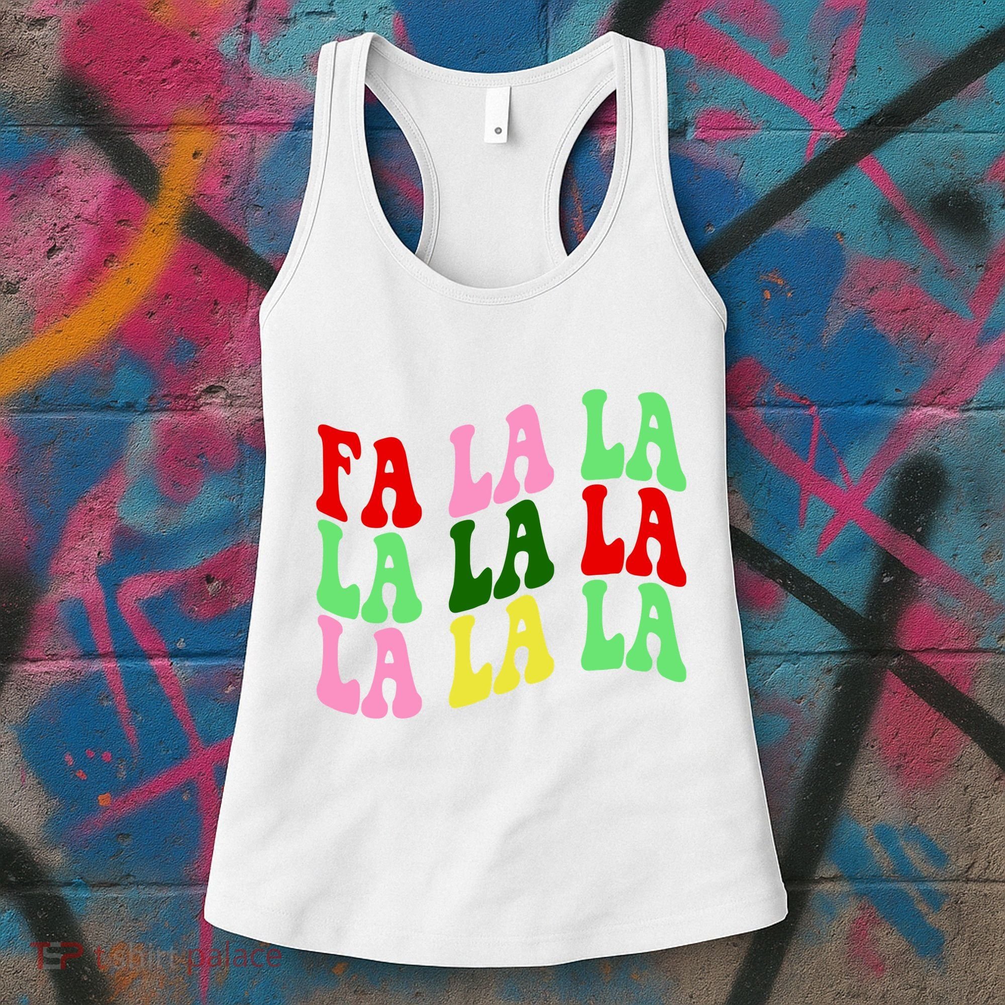 Fa La La Groovy Christmas Women's Tank Top