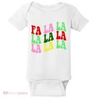 Fa La La Groovy Christmas Baby Bodysuit thumb 0