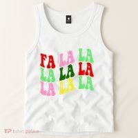 Fa La La Groovy Christmas Tank Top thumb 2