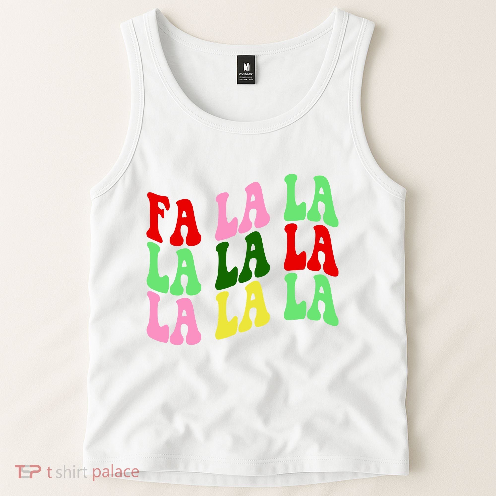 Fa La La Groovy Christmas Tank Top