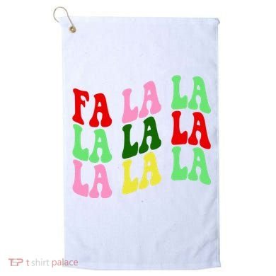 Fa La La Groovy Christmas Golf Towel