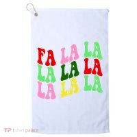 Fa La La Groovy Christmas Golf Towel thumb 0