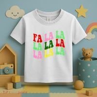 Fa La La Groovy Christmas Toddler T-Shirt thumb 3