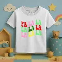 Fa La La Groovy Christmas Toddler T-Shirt thumb 3