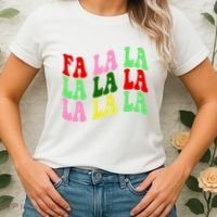 Fa La La Groovy Christmas Women's T-Shirt thumb 2